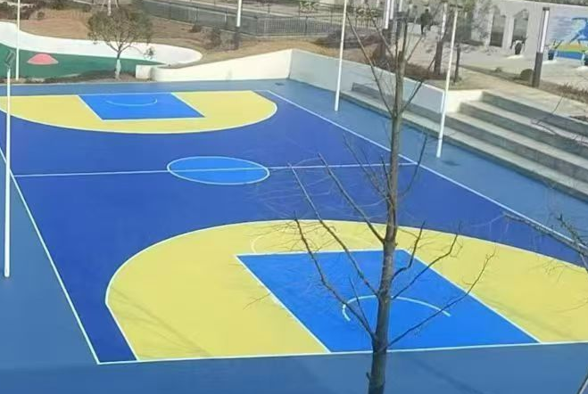 张家界市硅pu球场材料透气型塑胶跑道 - 方案